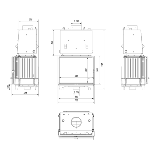 KRATKI FRANEK PW 12 W HYBRID ΕΝΕΡΓΕΙΑΚΟ ΤΖΑΚΙ ΞΥΛΟΥ ΚΑΛΟΡΙΦΕΡ 12kW ΙΣΙΟ ΜΕ ΑΝΟΙΓΟΜΕΝΗ ΠΟΡΤΑ - Image 5