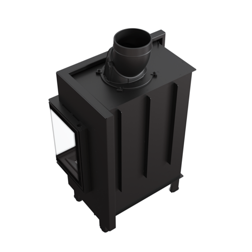 KRATKI LUCY 12 P BS BLACK ΕΝΕΡΓΕΙΑΚΟ ΤΖΑΚΙ ΞΥΛΟΥ 12kW ΔΕΞΙΑ ΓΩΝΙΑ ΜΕ ΑΝΟΙΓΟΜΕΝΗ ΠΟΡΤΑ - Image 3