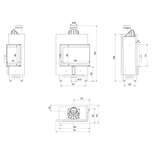 KRATKI LUCY 12 SLIM P BS ΕΝΕΡΓΕΙΑΚΟ ΤΖΑΚΙ ΞΥΛΟΥ 8kW ΔΕΞΙΑ ΓΩΝΙΑ ΜΕ ΑΝΟΙΓΟΜΕΝΗ ΠΟΡΤΑ - Image 6