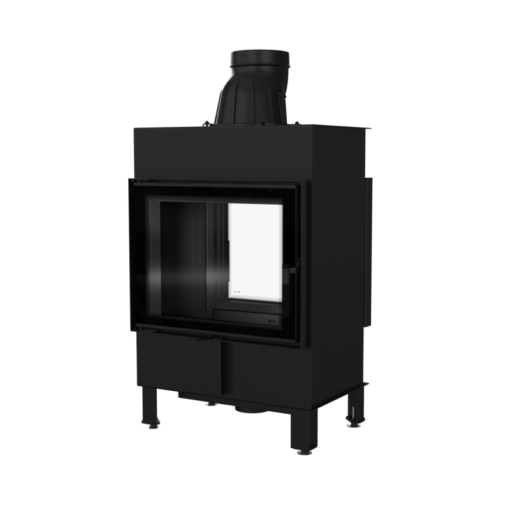 KRATKI LUCY 12 T BLACK ΕΝΕΡΓΕΙΑΚΟ ΤΖΑΚΙ ΞΥΛΟΥ 12kW ΔΙΑΜΠΕΡΕΣ ΜΕ ΑΝΟΙΓΟΜΕΝΕΣ ΠΟΡΤΕΣ - Image 2