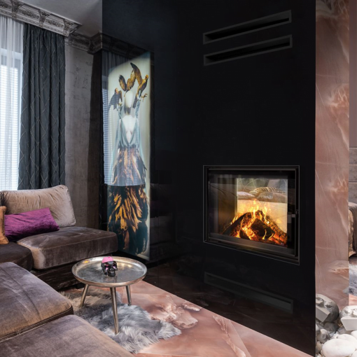 KRATKI LUCY 12 T BLACK ΕΝΕΡΓΕΙΑΚΟ ΤΖΑΚΙ ΞΥΛΟΥ 12kW ΔΙΑΜΠΕΡΕΣ ΜΕ ΑΝΟΙΓΟΜΕΝΕΣ ΠΟΡΤΕΣ - Image 7