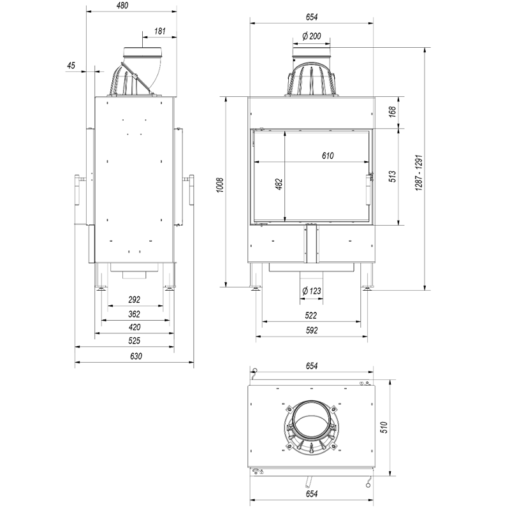 KRATKI LUCY 12 T BLACK ΕΝΕΡΓΕΙΑΚΟ ΤΖΑΚΙ ΞΥΛΟΥ 12kW ΔΙΑΜΠΕΡΕΣ ΜΕ ΑΝΟΙΓΟΜΕΝΕΣ ΠΟΡΤΕΣ - Image 8