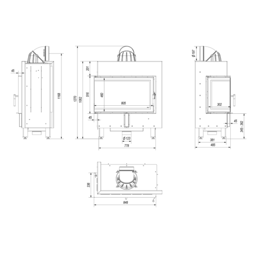 KRATKI LUCY 14 L BS ΕΝΕΡΓΕΙΑΚΟ ΤΖΑΚΙ ΞΥΛΟΥ 14kW ΑΡΙΣΤΕΡΗ ΓΩΝΙΑ ΜΕ ΑΝΟΙΓΟΜΕΝΗ ΠΟΡΤΑ - Image 6