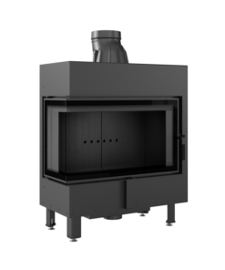 KRATKI LUCY 14 L BS BLACK ΕΝΕΡΓΕΙΑΚΟ ΤΖΑΚΙ ΞΥΛΟΥ 14kW ΑΡΙΣΤΕΡΗ ΓΩΝΙΑ ΜΕ ΑΝΟΙΓΟΜΕΝΗ ΠΟΡΤΑ