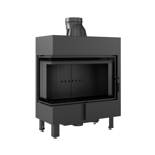 KRATKI LUCY 14 L BS BLACK ΕΝΕΡΓΕΙΑΚΟ ΤΖΑΚΙ ΞΥΛΟΥ 14kW ΑΡΙΣΤΕΡΗ ΓΩΝΙΑ ΜΕ ΑΝΟΙΓΟΜΕΝΗ ΠΟΡΤΑ