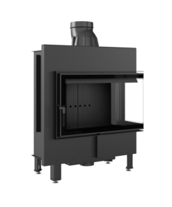 KRATKI LUCY 14 P BS BLACK ΕΝΕΡΓΕΙΑΚΟ ΤΖΑΚΙ ΞΥΛΟΥ 14kW ΔΕΞΙΑ ΓΩΝΙΑ ΜΕ ΑΝΟΙΓΟΜΕΝΗ ΠΟΡΤΑ