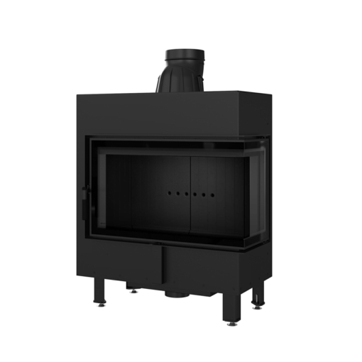 KRATKI LUCY 14 P BS BLACK ΕΝΕΡΓΕΙΑΚΟ ΤΖΑΚΙ ΞΥΛΟΥ 14kW ΔΕΞΙΑ ΓΩΝΙΑ ΜΕ ΑΝΟΙΓΟΜΕΝΗ ΠΟΡΤΑ - Image 2
