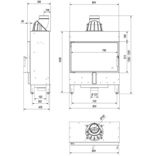 KRATKI LUCY 14 SLIM ΕΝΕΡΓΕΙΑΚΟ ΤΖΑΚΙ ΞΥΛΟΥ 10kW ΙΣΙΟ ΜΕ ΑΝΟΙΓΟΜΕΝΗ ΠΟΡΤΑ - Image 5
