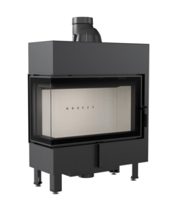 KRATKI LUCY 14 SLIM L BS ΕΝΕΡΓΕΙΑΚΟ ΤΖΑΚΙ ΞΥΛΟΥ 10kW ΑΡΙΣΤΕΡΗ ΓΩΝΙΑ ΜΕ ΑΝΟΙΓΟΜΕΝΗ ΠΟΡΤΑ