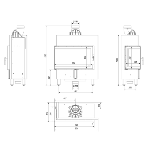KRATKI LUCY 14 SLIM L BS ΕΝΕΡΓΕΙΑΚΟ ΤΖΑΚΙ ΞΥΛΟΥ 10kW ΑΡΙΣΤΕΡΗ ΓΩΝΙΑ ΜΕ ΑΝΟΙΓΟΜΕΝΗ ΠΟΡΤΑ - Image 8