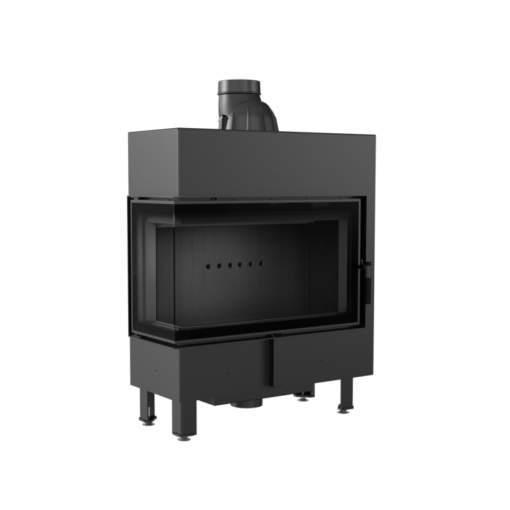 KRATKI LUCY 14 SLIM L BS BLACK ΕΝΕΡΓΕΙΑΚΟ ΤΖΑΚΙ ΞΥΛΟΥ 10kW ΑΡΙΣΤΕΡΗ ΓΩΝΙΑ ΜΕ ΑΝΟΙΓΟΜΕΝΗ ΠΟΡΤΑ