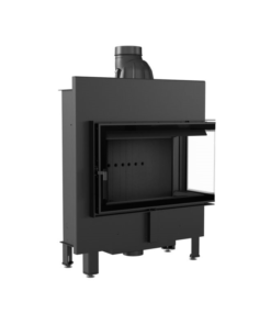 KRATKI LUCY 14 SLIM P BS BLACK ΕΝΕΡΓΕΙΑΚΟ ΤΖΑΚΙ ΞΥΛΟΥ 10kW ΔΕΞΙΑ ΓΩΝΙΑ ΜΕ ΑΝΟΙΓΟΜΕΝΗ ΠΟΡΤΑ