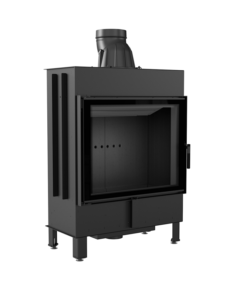 KRATKI LUCY 15 BLACK ΕΝΕΡΓΕΙΑΚΟ ΤΖΑΚΙ ΞΥΛΟΥ 15kW ΙΣΙΟ ΜΕ ΑΝΟΙΓΟΜΕΝΗ ΠΟΡΤΑ