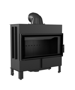 KRATKI LUCY 16 BLACK ΕΝΕΡΓΕΙΑΚΟ ΤΖΑΚΙ ΞΥΛΟΥ 16kW ΙΣΙΟ ΜΕ ΑΝΟΙΓΟΜΕΝΗ ΠΟΡΤΑ