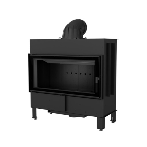 KRATKI LUCY 16 BLACK ΕΝΕΡΓΕΙΑΚΟ ΤΖΑΚΙ ΞΥΛΟΥ 16kW ΙΣΙΟ ΜΕ ΑΝΟΙΓΟΜΕΝΗ ΠΟΡΤΑ - Image 3