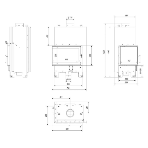 KRATKI MBM PW 10 L BS W ΕΝΕΡΓΕΙΑΚΟ ΤΖΑΚΙ ΞΥΛΟΥ ΚΑΛΟΡΙΦΕΡ 12kW ΑΡΙΣΤΕΡΗ ΓΩΝΙΑ ΜΕ ΑΝΟΙΓΟΜΕΝΗ ΠΟΡΤΑ ΚΛΕΙΣΤΟΥ ΔΟΧΕΙΟΥ - Image 2