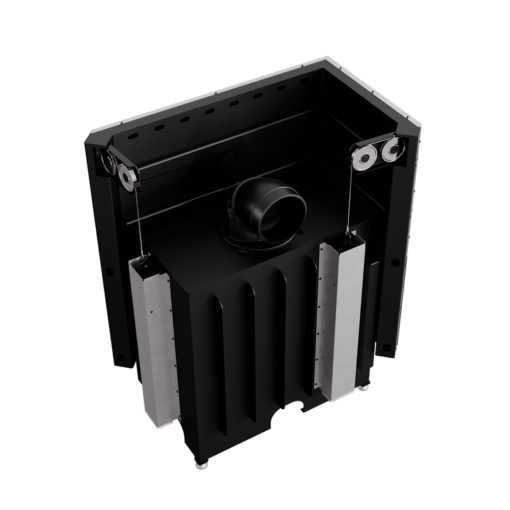 KRATKI NADIA 14 L BS G BLACK ΕΝΕΡΓΕΙΑΚΟ ΤΖΑΚΙ ΞΥΛΟΥ 14kW ΑΡΙΣΤΕΡΗ ΓΩΝΙΑ ΜΕ ΣΥΡΟΜΕΝΗ ΠΟΡΤΑ - Image 5