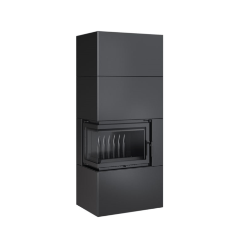 KRATKI SIMPLE BOX L S BLACK ΕΝΕΡΓΕΙΑΚΟ ΤΖΑΚΙ ΞΥΛΟΥ 8kW ΑΡΙΣΤΕΡΗ ΓΩΝΙΑ ΜΕ ΑΝΟΙΓΟΜΕΝΗ ΠΟΡΤΑ - Image 3