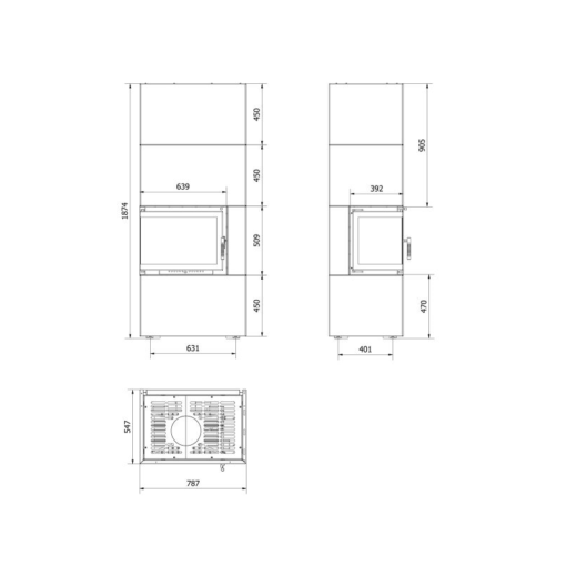 KRATKI SIMPLE BOX L S BIANCO ΕΝΕΡΓΕΙΑΚΟ ΤΖΑΚΙ ΞΥΛΟΥ 8kW ΑΡΙΣΤΕΡΗ ΓΩΝΙΑ ΜΕ ΑΝΟΙΓΟΜΕΝΗ ΠΟΡΤΑ - Image 6
