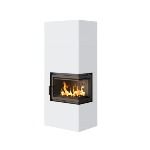 KRATKI SIMPLE BOX P S BIANCO ΕΝΕΡΓΕΙΑΚΟ ΤΖΑΚΙ ΞΥΛΟΥ 8kW ΔΕΞΙΑ ΓΩΝΙΑ ΜΕ ΑΝΟΙΓΟΜΕΝΗ ΠΟΡΤΑ