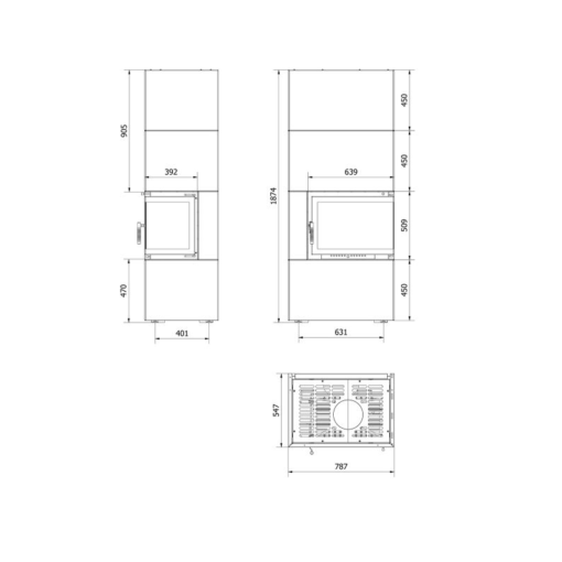 KRATKI SIMPLE BOX P S BIANCO ΕΝΕΡΓΕΙΑΚΟ ΤΖΑΚΙ ΞΥΛΟΥ 8kW ΔΕΞΙΑ ΓΩΝΙΑ ΜΕ ΑΝΟΙΓΟΜΕΝΗ ΠΟΡΤΑ - Image 6