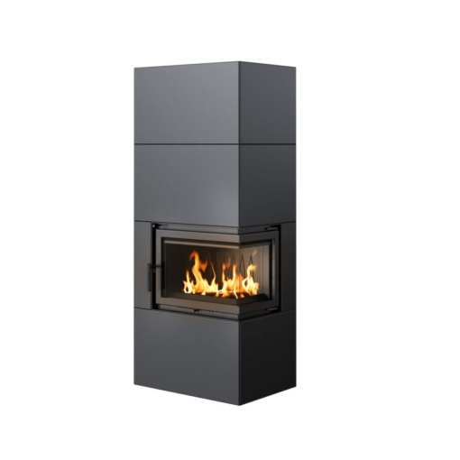 KRATKI SIMPLE BOX P S BLACK ΕΝΕΡΓΕΙΑΚΟ ΤΖΑΚΙ ΞΥΛΟΥ 8kW ΔΕΞΙΑ ΓΩΝΙΑ ΜΕ ΑΝΟΙΓΟΜΕΝΗ ΠΟΡΤΑ