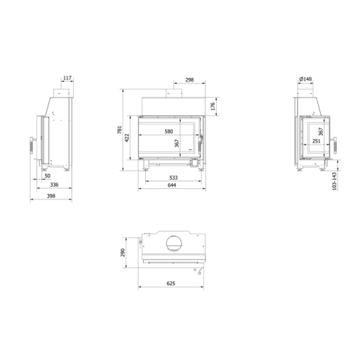 KRATKI SIMPLE S L BS ΕΝΕΡΓΕΙΑΚΟ ΤΖΑΚΙ ΞΥΛΟΥ 6kW ΑΡΙΣΤΕΡΗ ΓΩΝΙΑ ΜΕ ΑΝΟΙΓΟΜΕΝΗ ΠΟΡΤΑ - Image 7