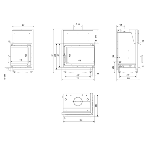 KRATKI ZUZIA PW BP 15 BS W DECO ΕΝΕΡΓΕΙΑΚΟ ΤΖΑΚΙ ΞΥΛΟΥ ΚΑΛΟΡΙΦΕΡ 12kW ΔΕΞΙΑ ΓΩΝΙΑ ΜΕ ΑΝΟΙΓΟΜΕΝΗ ΠΟΡΤΑ ΚΛΕΙΣΤΟΥ ΔΟΧΕΙΟΥ - Image 2