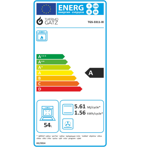 THERMOGATZ TGS 3311 IX MULTIGAS ΦΟΥΡΝΟΣ ΑΕΡΙΟΥ ΑΝΩ ΠΑΓΚΟΥ - Image 4