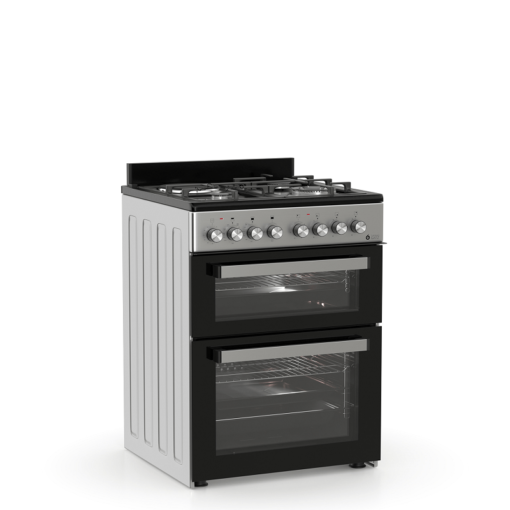 THERMOGATZ TGS 8001 IX DOUBLE-CAVITY ΚΟΥΖΙΝΑ ΜΙΚΤΗ ΜΕ ΔΥΟ ΦΟΥΡΝΟΥΣ